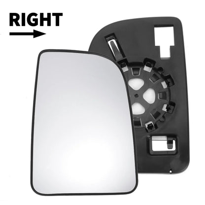 Right Upper White Mirror Glass w/ Back Non-Heated for Mercedes Sprinter (2007-2023)