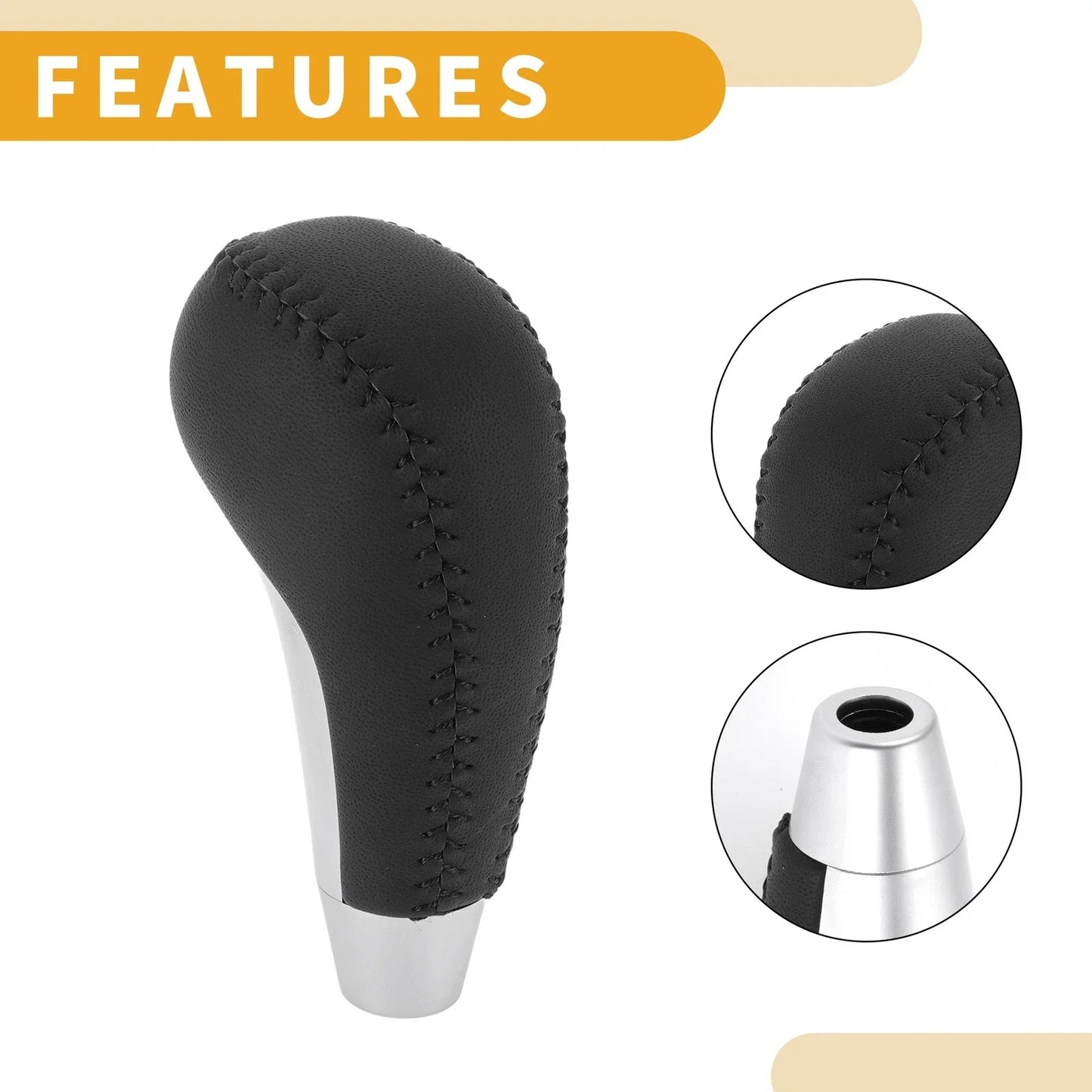 Automatic Gear Shifter Knob for Hyundai Tucson 2010-2014 - Plastic Faux Leather