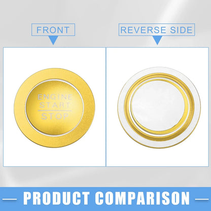 3 x Media Audio Volume Switch Knob Covers for Honda Civic (2022-2023) Gold Tone