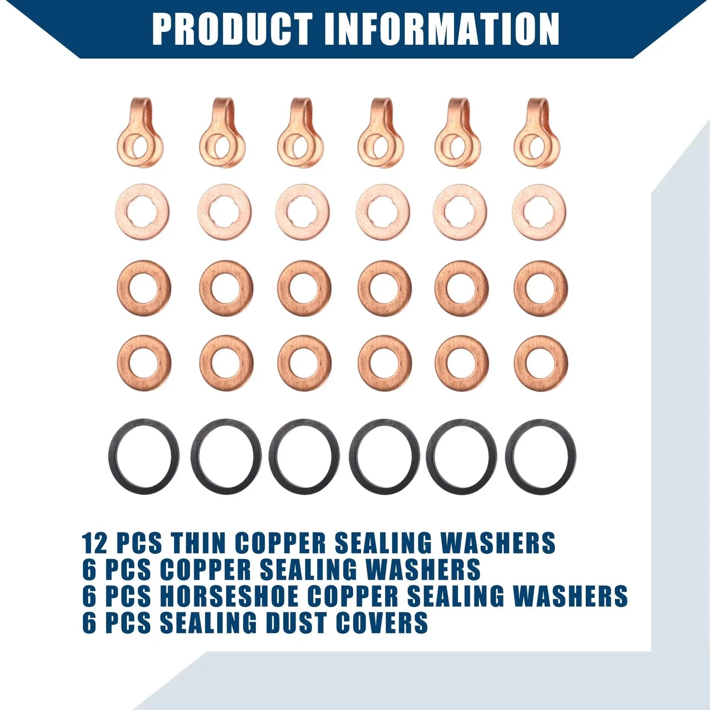 Fuel Injector Seal Installation Kit for Dodge 12v 4bt 6bt 5.9L (1991-1998)