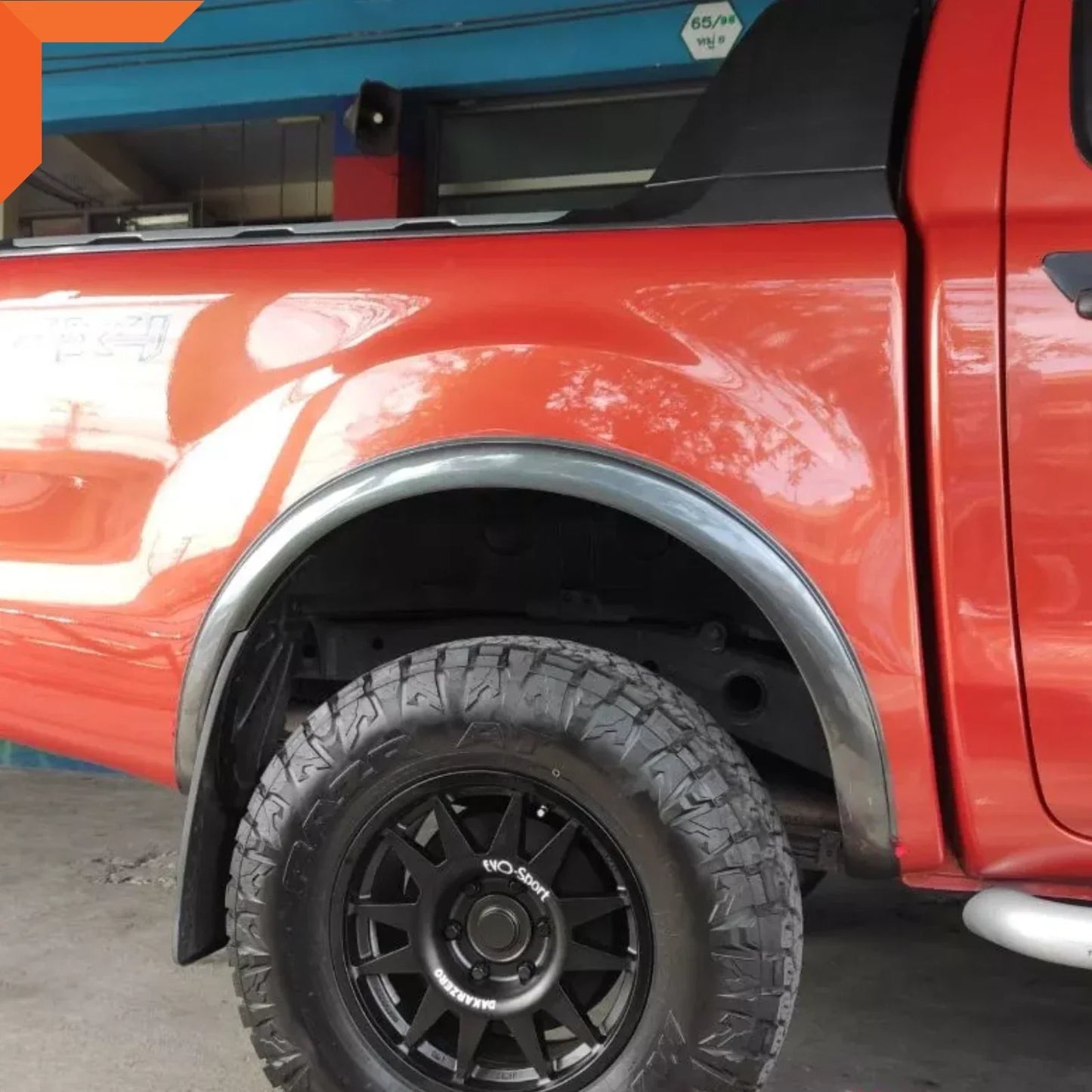 3" Grey Wildtrak Slim Fender Flares for Ford Ranger T6 PX (2012-2014)