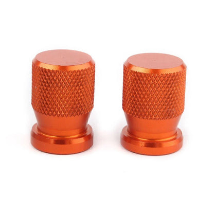 Tire Valve Caps  Orange Dust Covers for Car Wheel Rim Vent Stems