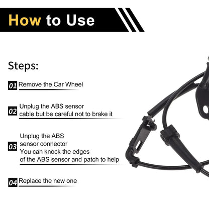 ABS Wheel Speed Sensor for Honda Jade (2015-2020) - 1 x Front Left Sensor