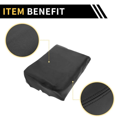 Center Console Cover for Dodge Ram 1500 2002-2008 Microfiber Leather Black