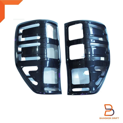 Grey Wildtrak Headlight Taillight Covers Trim for Ford Ranger PX T6 (15-21)