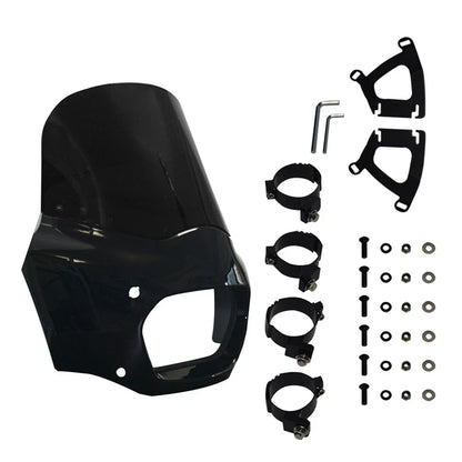 Black Front Fairing Windshield for Harley Softail Fat Bob FXFB (2018-2019)
