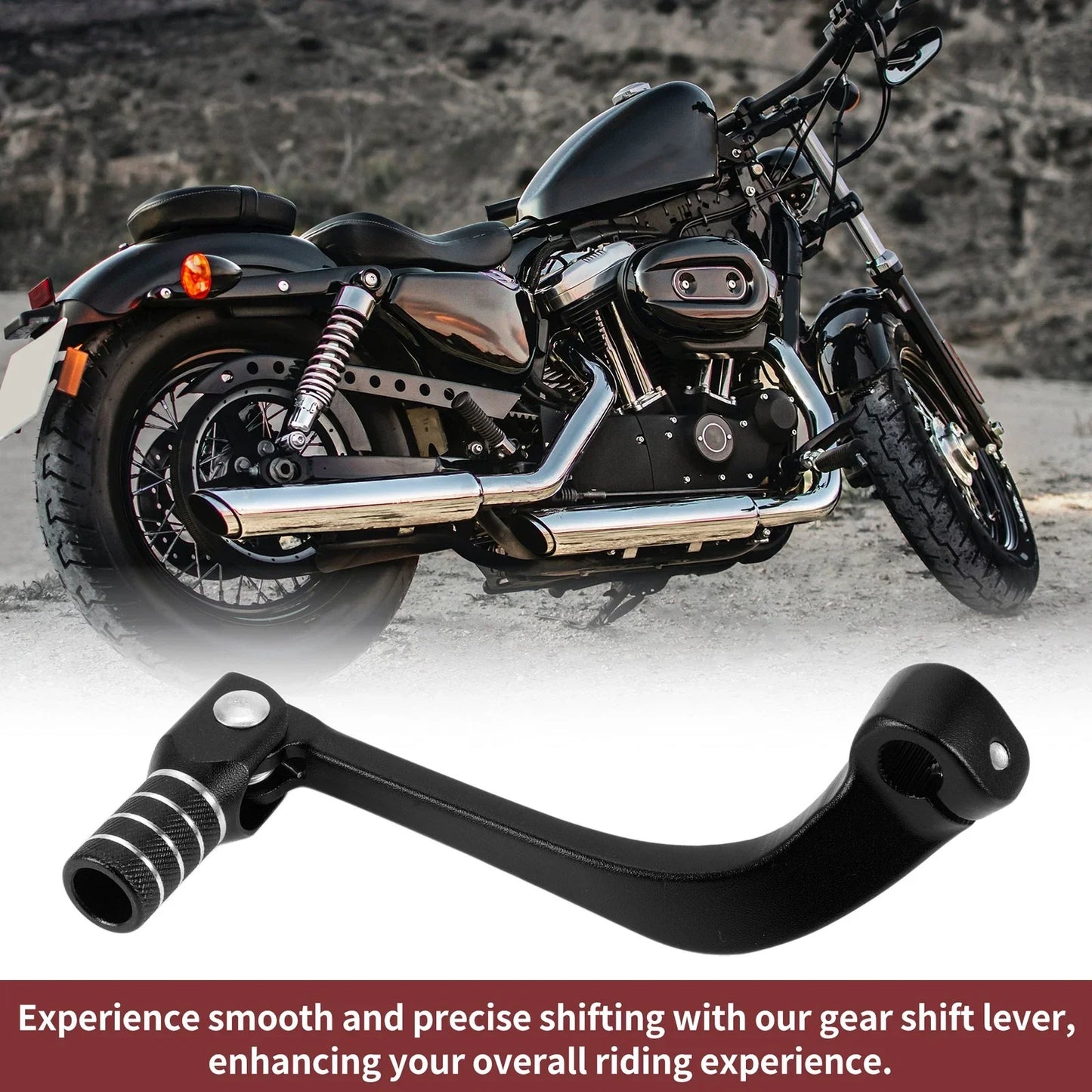 Folding Motorcycle Gear Shifter Lever for Honda CRF110F (2013-2018) Black