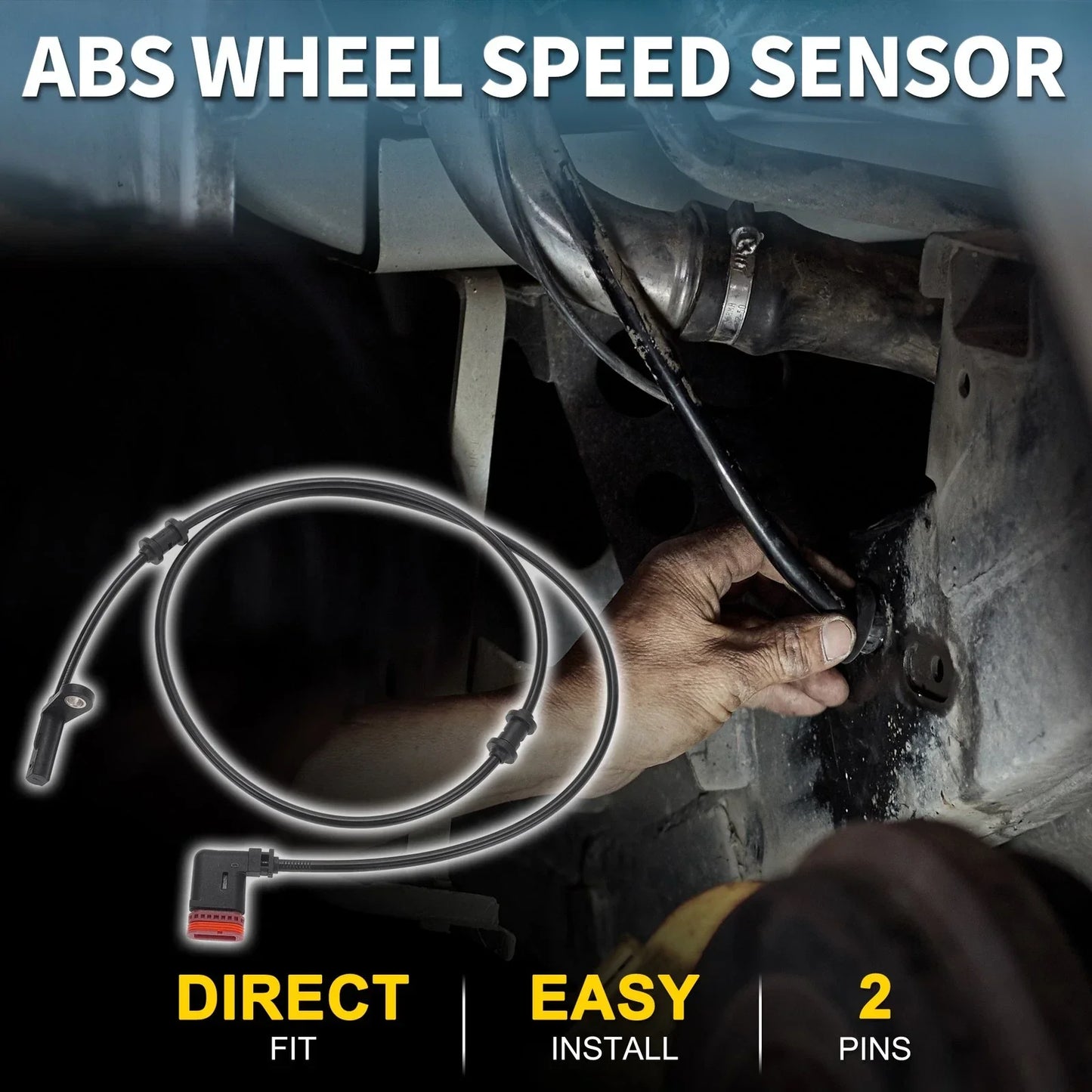 Rear Right ABS Wheel Speed Sensor for Mercedes-Benz SLC300 SLC43 (2017-2020)