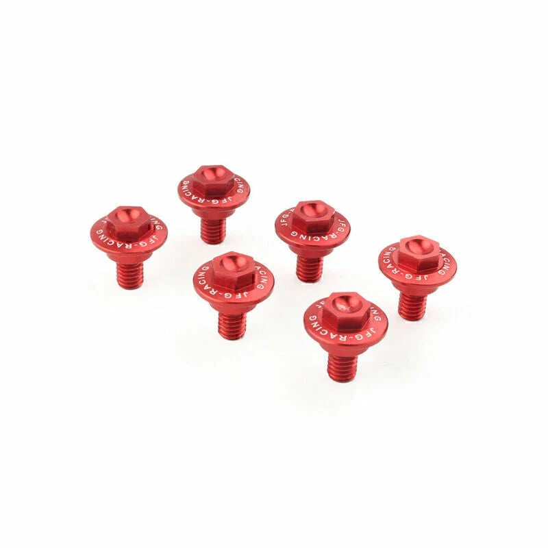 6 x CNC Front Fork Guard Bolts for HONDA CR125 CR250 CRF250R CRF450R