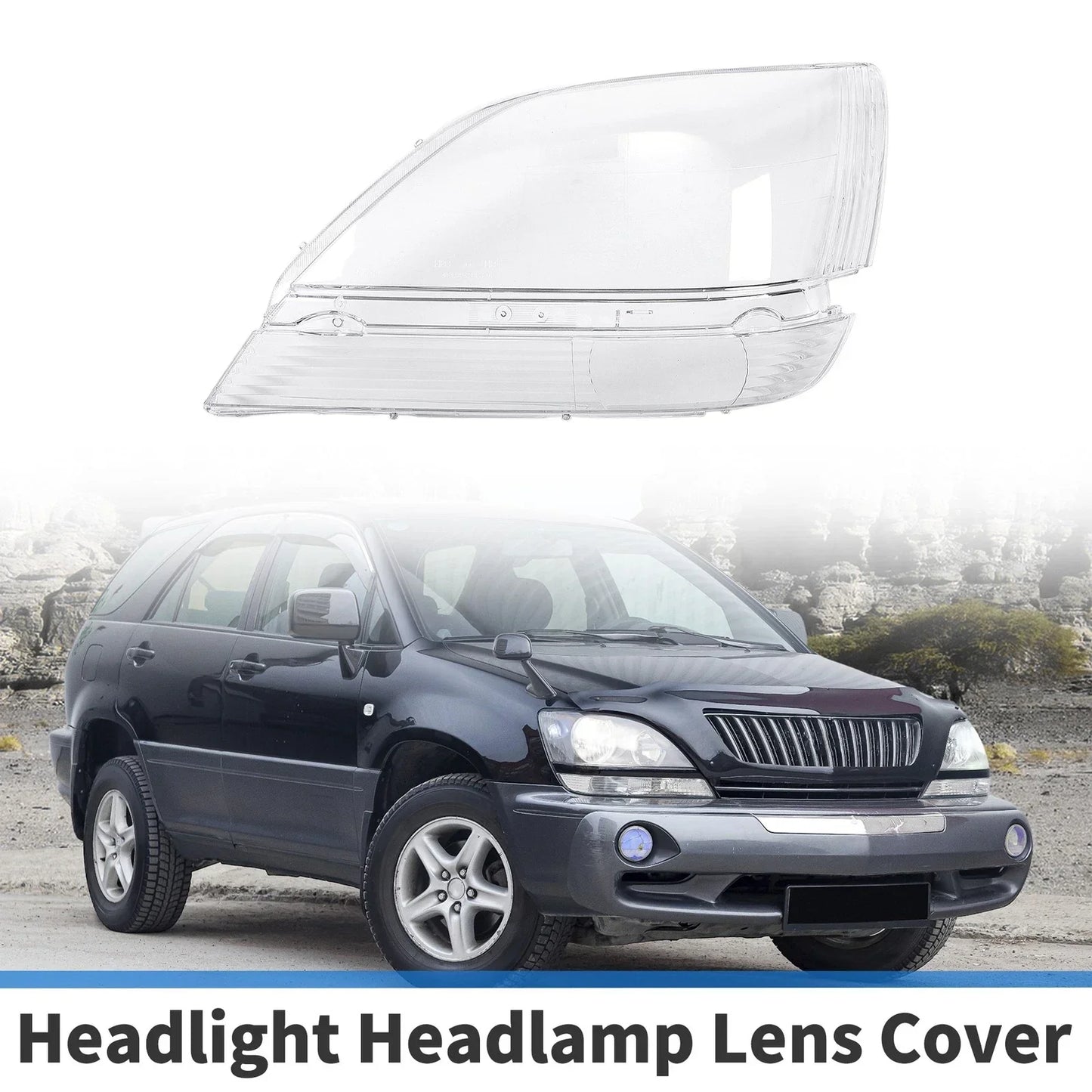 Car Front Left Headlight Lens Cover for Lexus RX300 (1999-2003)