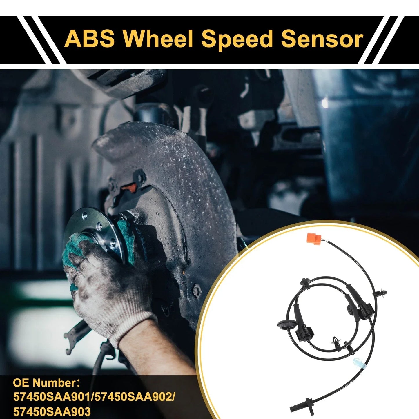 ABS Wheel Speed Sensor for Honda Jazz Front Right (2002-2008)
