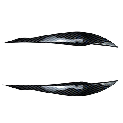 Carbon Black Eyelid Headlight Cover Set for F30 Sedan (2012–2018)
