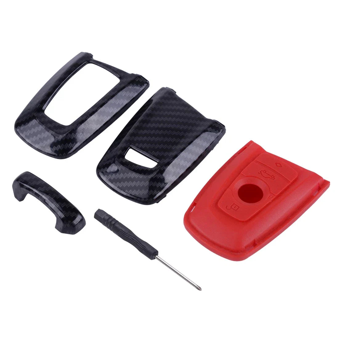 Carbon Fiber Key Fob Box Cover for BMW 1 2 3 4 5 6 7 Series (2012-2020)