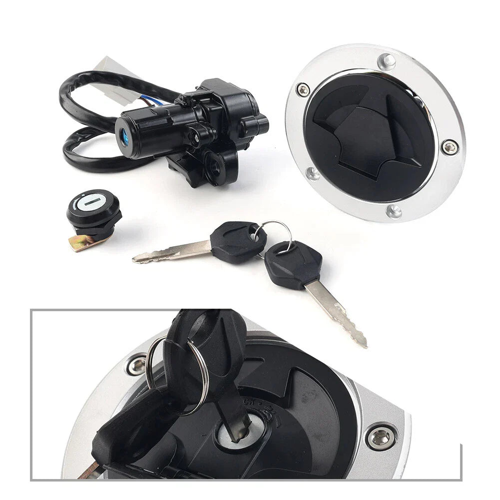 Kawasaki Vulcan S 650 Fuel Gas Cap Ignition Switch Seat Lock Set (2014-2022)