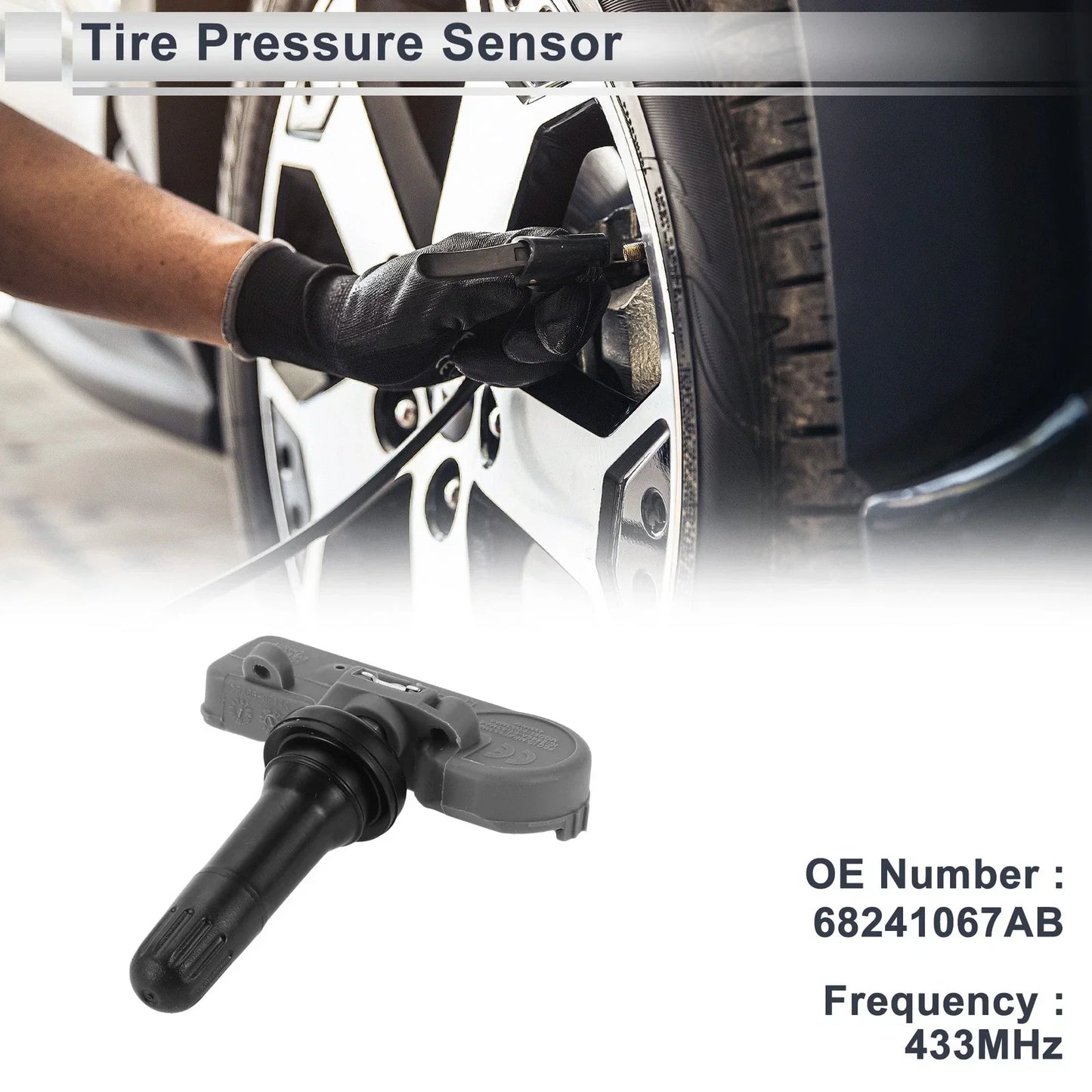 Tire Pressure Sensor 433Mhz for Dodge Charger (2011-2014) 1 x Unit