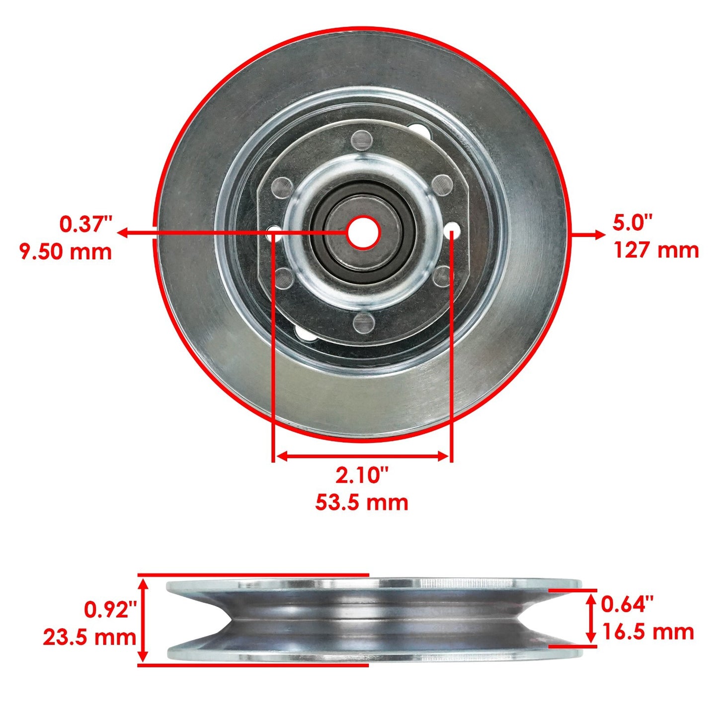 Deck Pulley 72 Inch Replacement for Ferris 3200 72RDCE 5901580 (2005–2018)