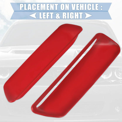 Engine Hood Air Conditioner Outlet Cover Trim Red for Dodge Challenger (2015-2023)