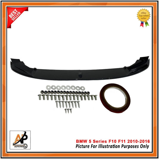 Front Bumper Splitter Lip M Sport Gloss Black for BMW 5 Series F10 F11 (2010–2016)