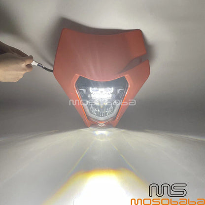 Universal Black Headlight LED Light for KTM EXC 250 300 350 450
