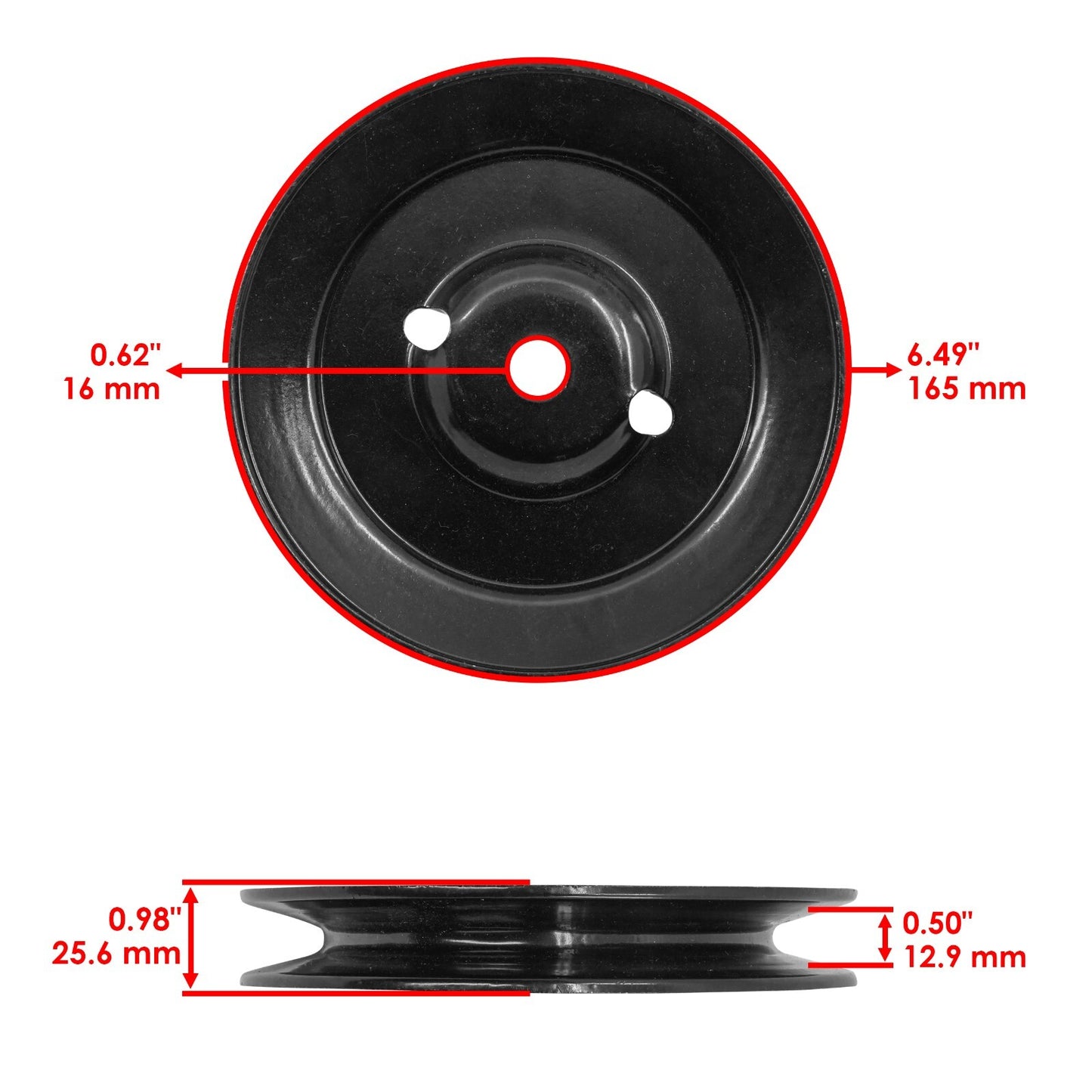 Deck Pulley with Idler Pulley for John Deere Z645 EZtrak Mower (2017–2019)