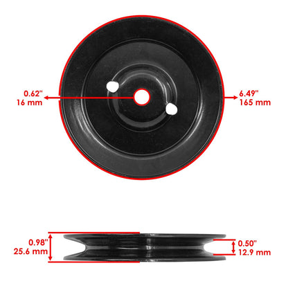 Deck Pulley with Idler Pulley for John Deere Z645 EZtrak Mower (2017–2019)