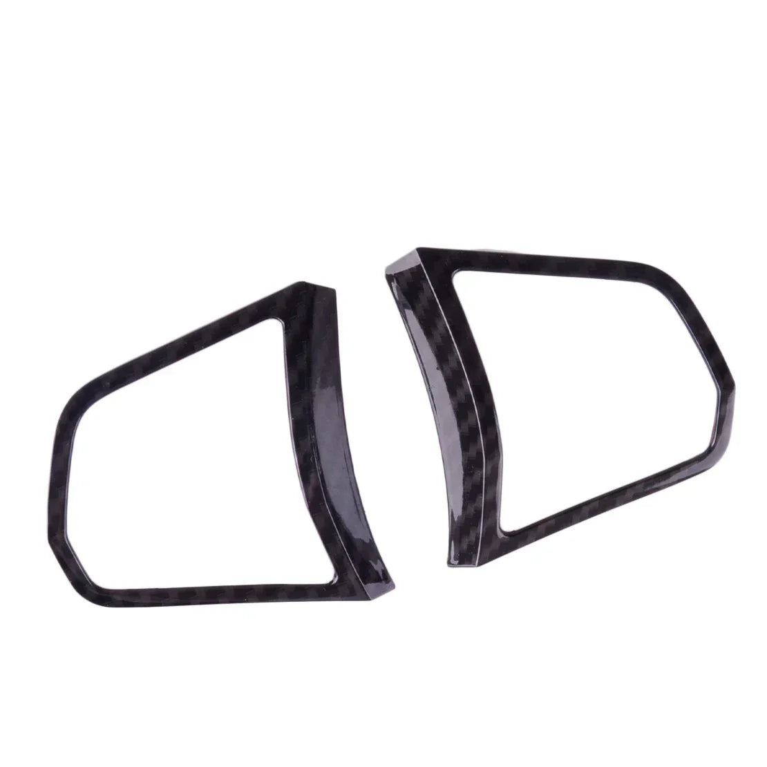 2 x Steering Wheel Knob Cover Bezel Set for BMW 5 Series F10, 7 Series F01, F02
