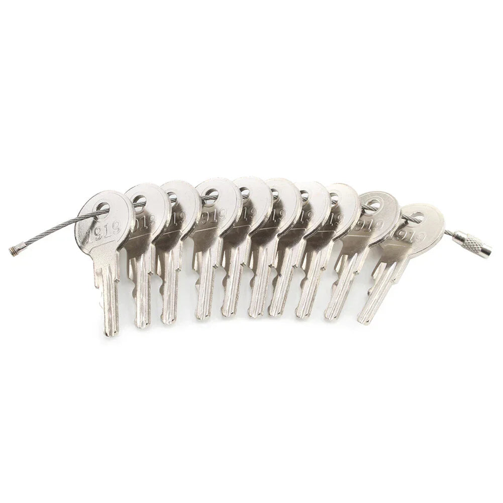 10 x Ignition Keys w/Key Ring for EZGO Golf Carts 1982+
