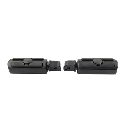 Rear Passenger Foot Pegs for Harley Softail Deluxe Fat Bob (2018-2023) Black