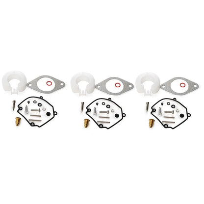 3 x Carburetor Repair Kits for Yamaha Outboard 75-90HP