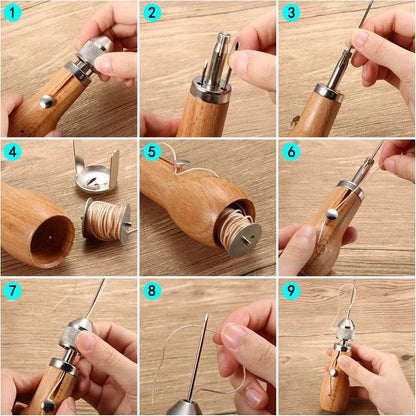 Leather Sail Canvas Speedy Stitcher Sewing Awl Repair Tool Kit