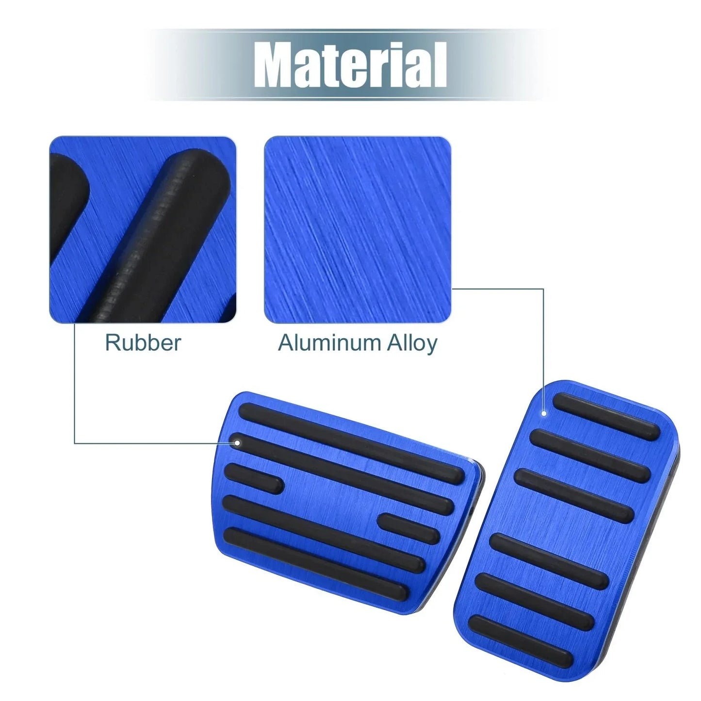 Gas Brake Pedal Cover Kit for Honda Civic (2016-2021) - Blue