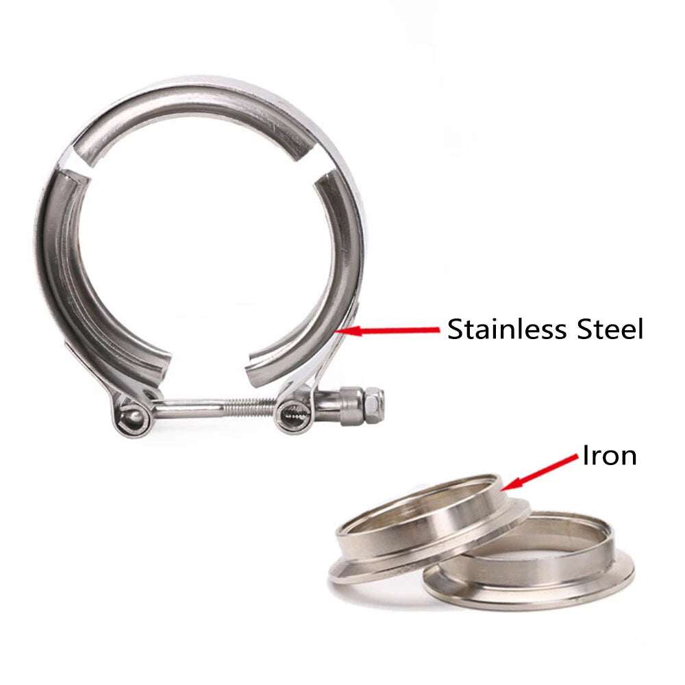 2.5" V-Band Clamp Stainless Steel Flange for Exhaust Downpipe
