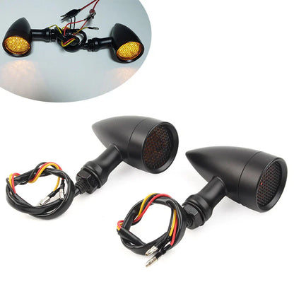 Amber LED Turn Signal Blinker Light for Harley & Honda Motorcycles