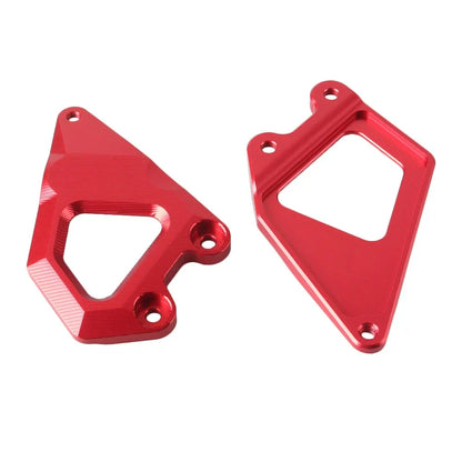 Red Foot Pegs Protector Heel Guard Plate for BMW R1200GS (2013-2018)
