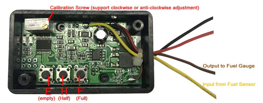Fuel Gauge Sender Ohm Range Converter Module for Gas Tank (Update)