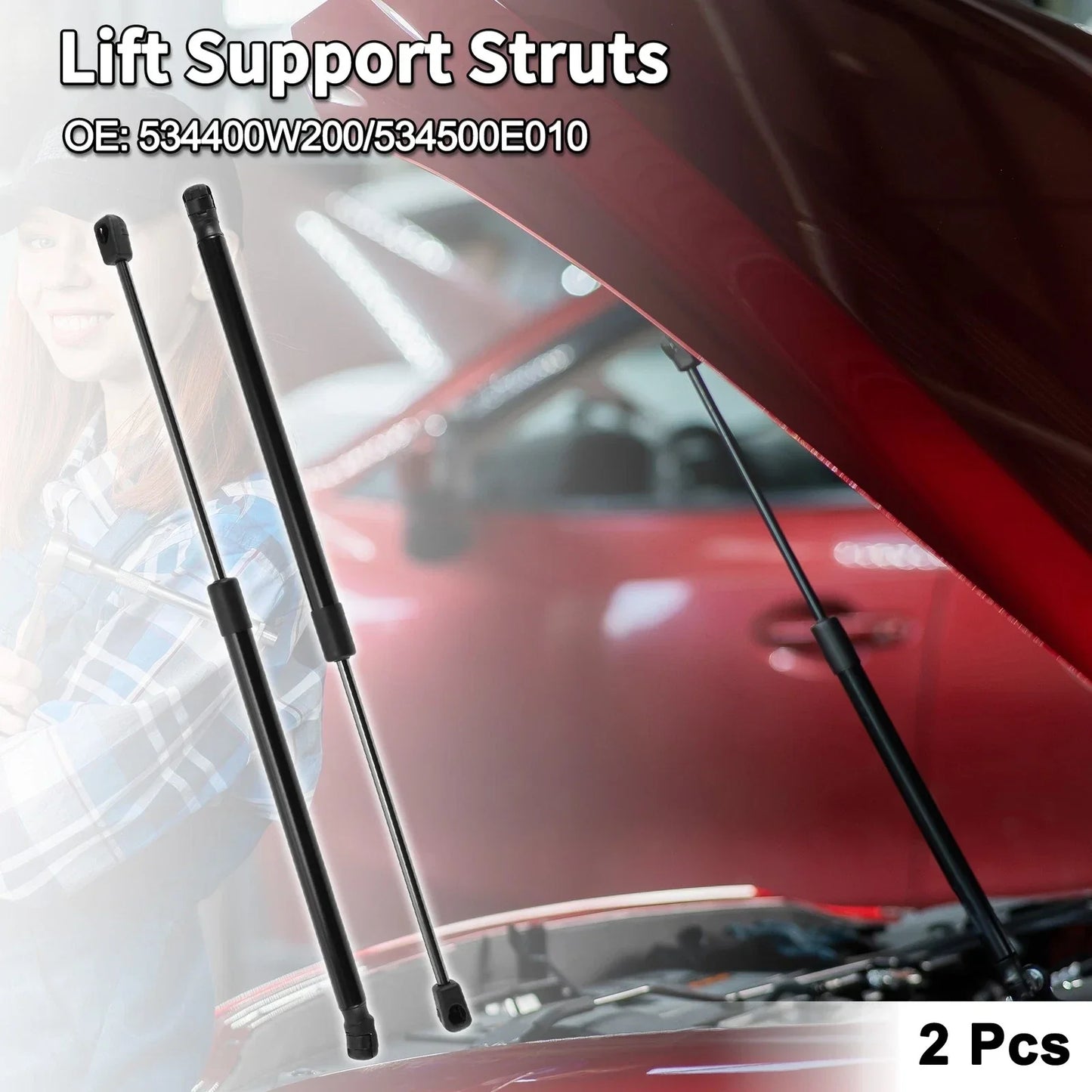 Hood Lift Supports for Lexus RX350 RX450h (2010-2015)