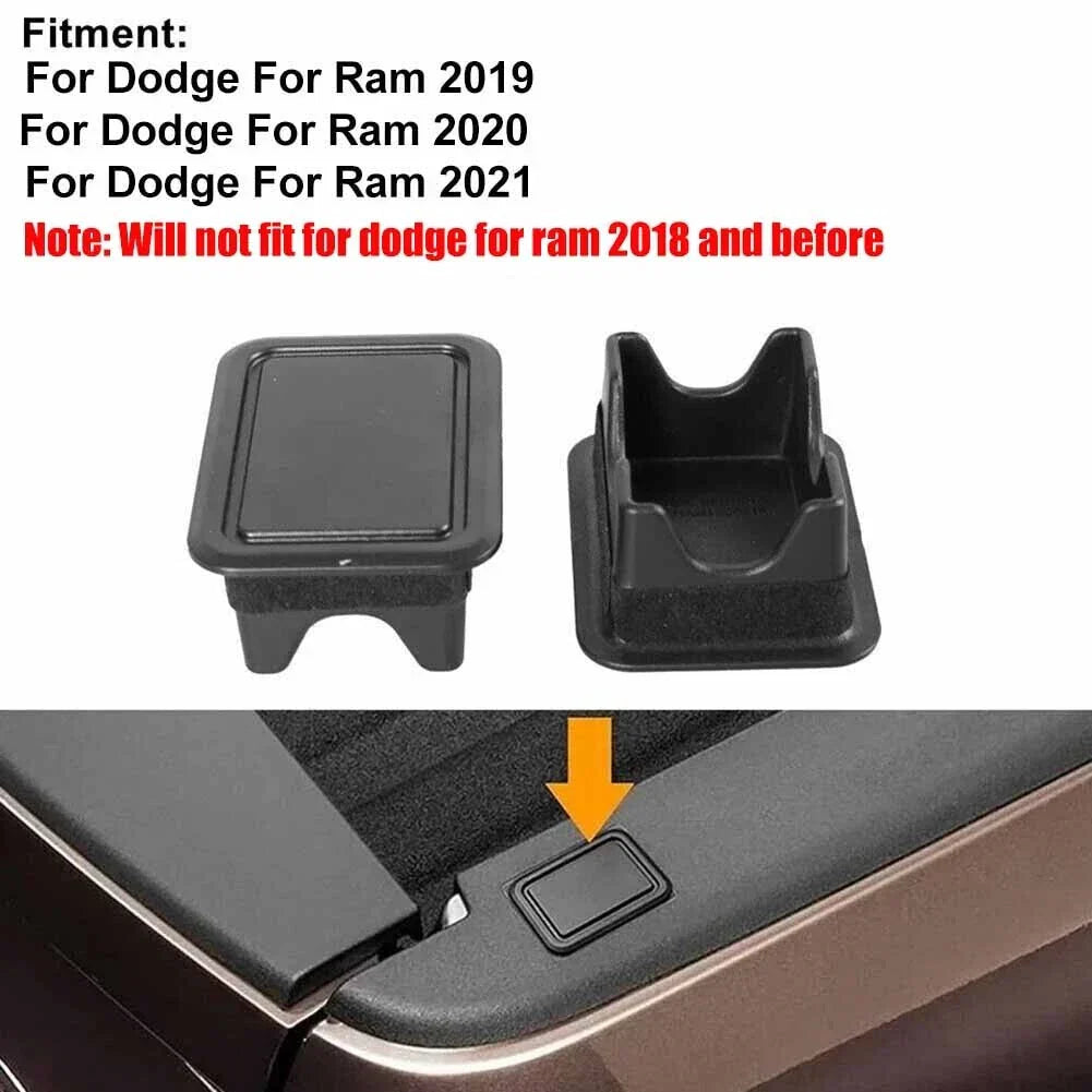 2 x Truck Bed Rail Stake Pocket Cover Cap Hole Plug for Dodge RAM 1500/2500