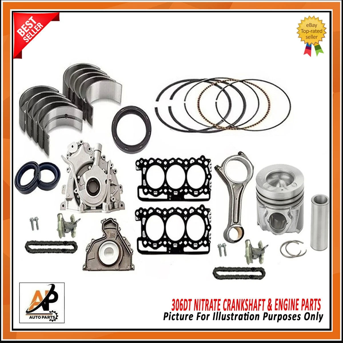 Crankshaft Engine Rebuild Part for Land Rover 3.0 TDV6 (306DT) (2018–2022)