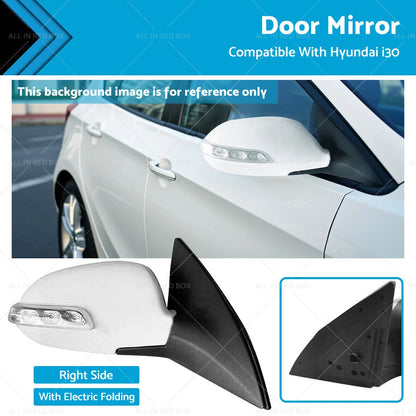 Electric Folding Right Side Door Mirror for Hyundai i30 (2007-2012)