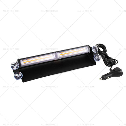 Amber LED Flashing Beacon Strobe Warning Light for Car Truck Windshield Dash