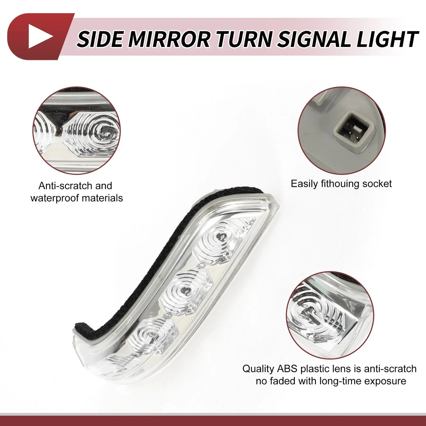 Car Mirror Turn Signal Light for Hyundai I30 Right LED (2009-2012)