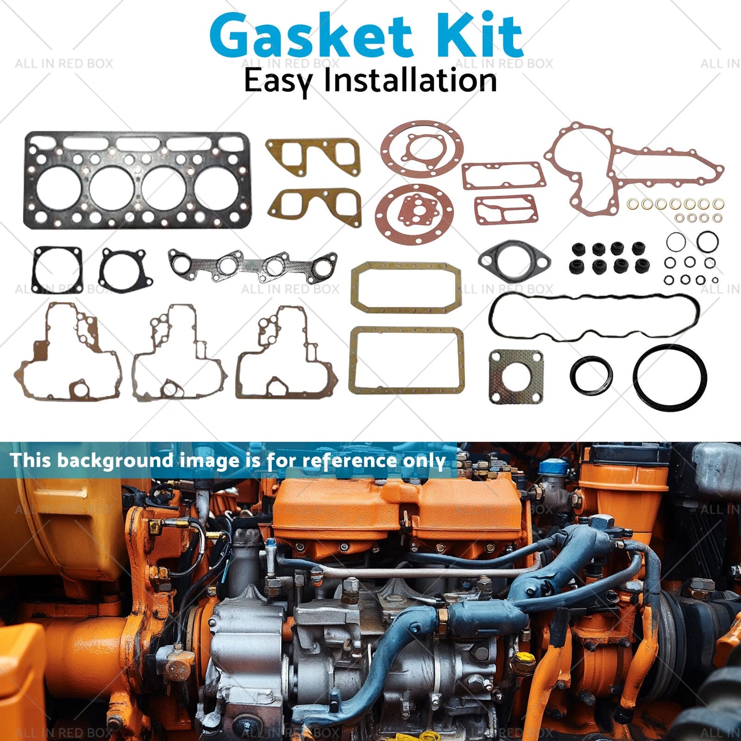 Gasket Kit Upper Lower for Kubota V1902