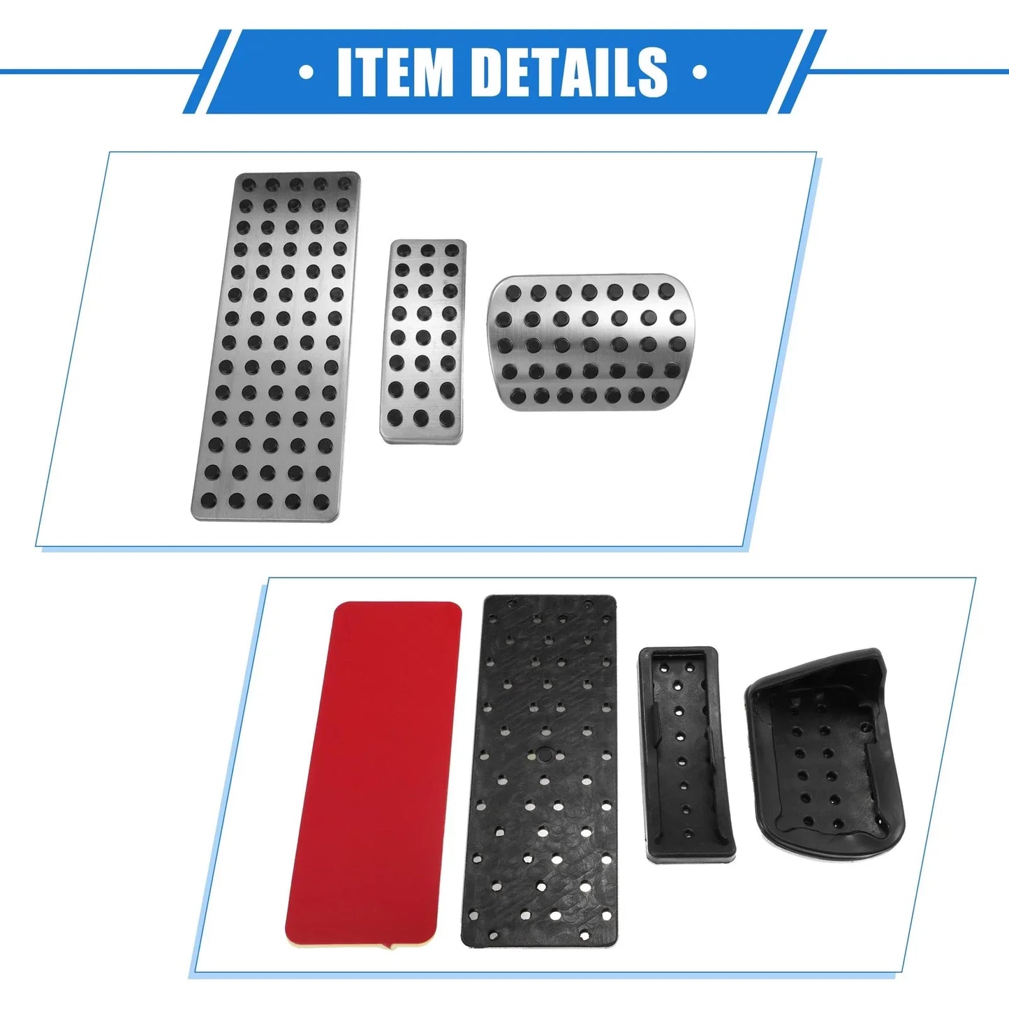 3 Pcs Gas Brake Rest Pedals for Mercedes-Benz GLA250 (2015-2023)