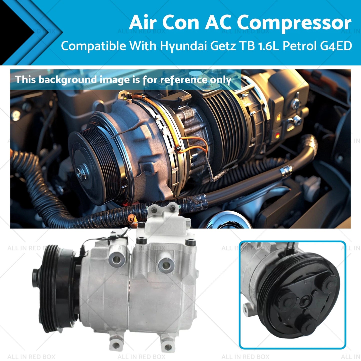 AC Compressor for Hyundai Getz TB 1.6L Petrol (2005-2011)