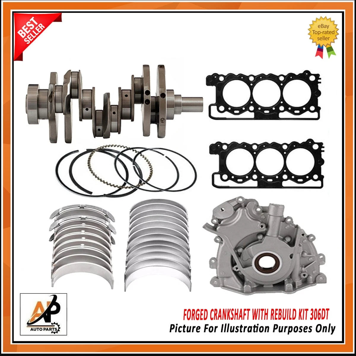 Forged Crankshaft for Land Rover Range Rover 3.0 306DT Engine (2009–2012)