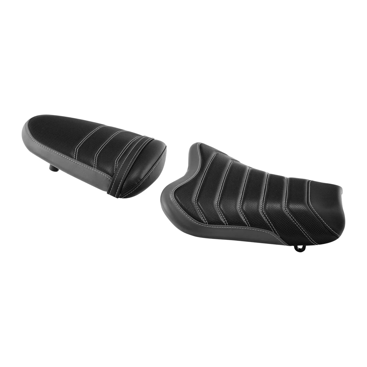 Driver & Passenger Seat for Suzuki GSXR1000 (2005 - 2006) Black Gray