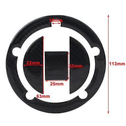 Carbon Fiber Fuel Tank Sticker Gas Cap Cover for GSXR 1000 750 (2001-2023)