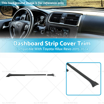 ABS Carbon Dashboard Strip Cover for Toyota Hilux Revo (2015-2024)