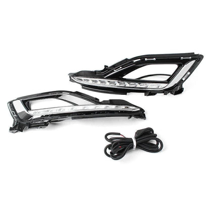 1 Pair LED Fog Lamp Bezel for Hyundai Sonata (2015-2016)