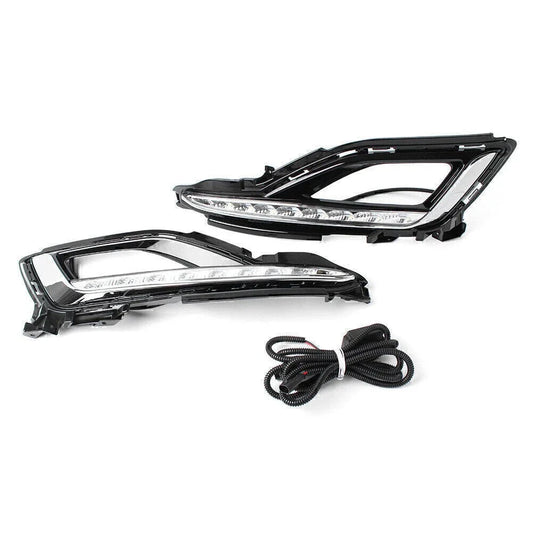 1 Pair LED Fog Lamp Bezel for Hyundai Sonata (2015-2016)